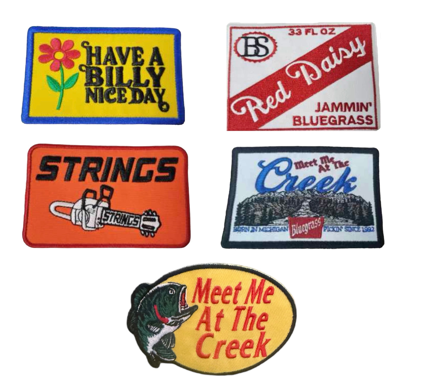 Bluegrass Patches - Pack of 5