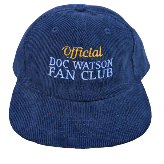 Official Doc Watson Fan Club Corduroy Hat