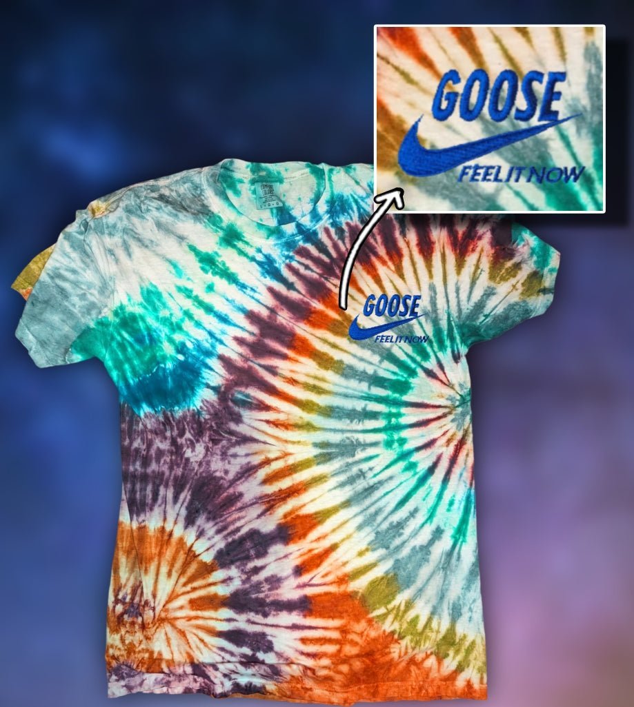 Goose Swoosh Feel It Now Hand Dyed Tee.